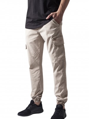 Мъжки карго панталон в  пясъчен цвят Urban Classics