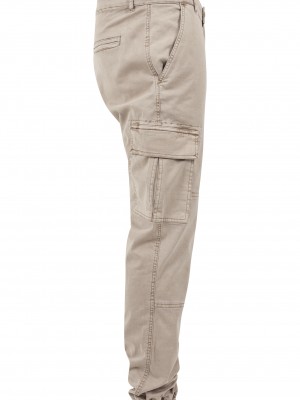Мъжки карго панталон в  пясъчен цвят Urban Classics