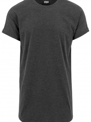 Дълга мъжка тениска в цвят графит Urban Classics