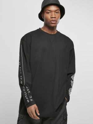 Мъжка блуза в черен цвят Urban Classics Chinese Symbol Oversized 