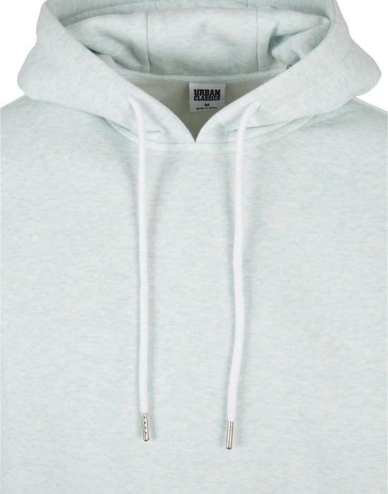 Мъжки суичър в светлосин меланж Urban ClassicsBasic Melange Hoody, Urban Classics, Суичъри - Complex.bg