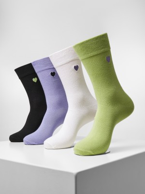 Комплект от четири чифта чорапи Urban Classics Heart Socks