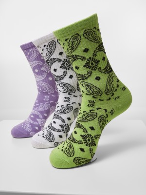 Комплект от три чифта чорапи Urban Classics Bandana Pattern Socks