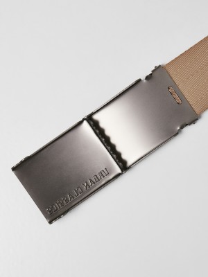 Колан в бежов цвят Urban Classics Easy Polyester Belt 