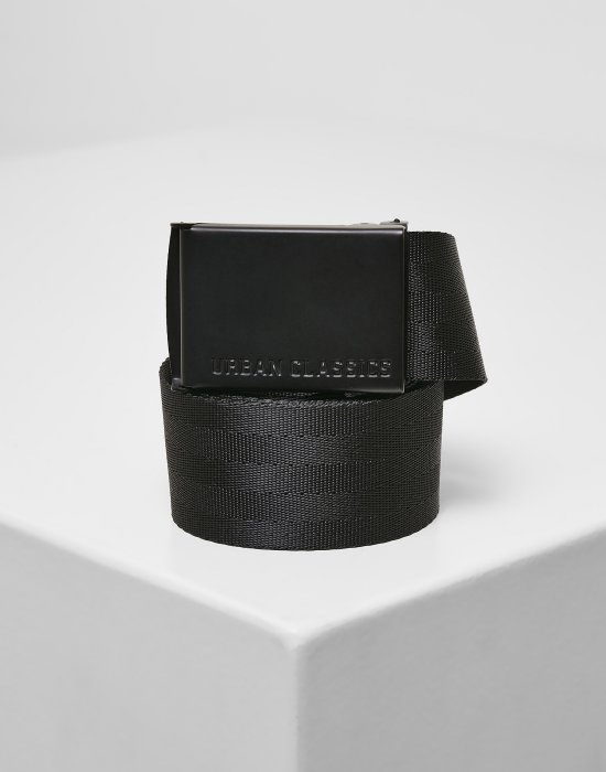 Колан в черен цвят Urban Classics Easy Polyester Belt, Urban Classics, Аксесоари - Complex.bg