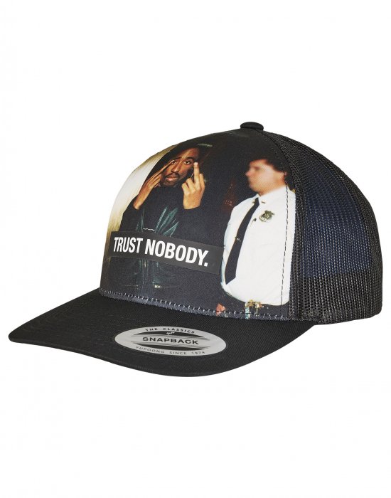 2Pac / Tupac Trust Nobody Retro Trucker Шапка с козирка, 2Pac, Шапки с козирка - Complex.bg