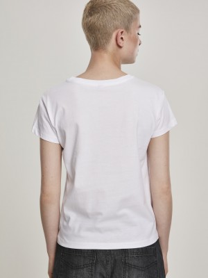 Дамска  тениска Mister Tee Respect Me в бял цвят