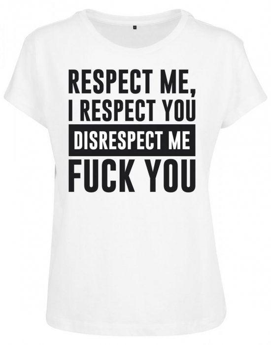 Дамска  тениска Mister Tee Respect Me в бял цвят, Mister Tee, Тениски - Complex.bg