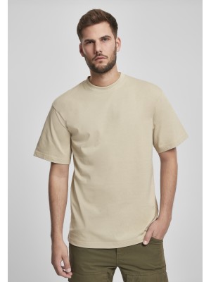 Мъжка тениска голям размер в бежово от Urban Classics