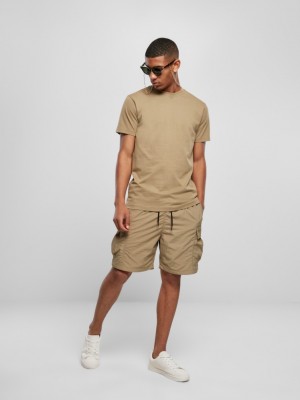 Мъжка тениска в цвят каки Urban Classics Basic 