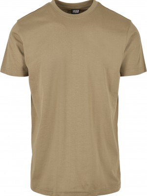 Мъжка тениска в цвят каки Urban Classics Basic 