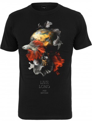 Мъжка тениска в черно Мister Tee