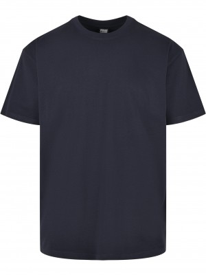 Мъжка тениска в тъмносин цвят Urban Classics Heavy