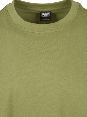 Мъжка тениска в масленозелен цвят Urban Classics Heavy 