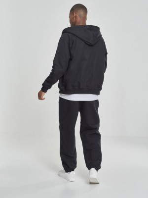 Мъжки изчистен анцунг с качулка в черно Urban Classics