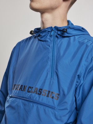 Мъжко преходно яке в син цвят Urban Classics Commuter Pull Over