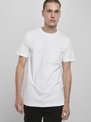 Мъжка тениска в бял цвят Urban Classics  от органичен памук 