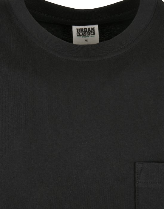 Мъжка тениска в черен цвят Urban Classics от органичен памук, Urban Classics, Тениски - Complex.bg