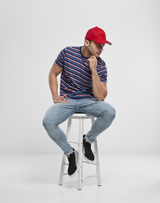 Мъжка тениска в син цвят Urban Classics Fast Stripe Pocket, Urban Classics, Тениски - Complex.bg