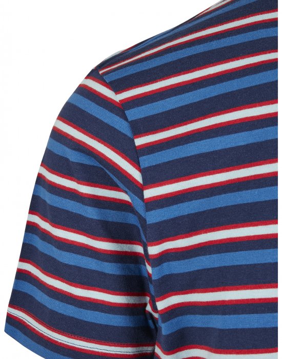 Мъжка тениска в син цвят Urban Classics Fast Stripe Pocket, Urban Classics, Тениски - Complex.bg