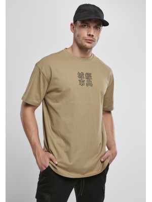 Мъжка тениска в цвят каки Urban Classics Chinese Symbol