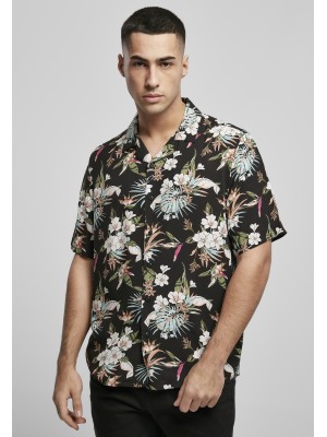 Мъжка риза с флорален принт Urban Classics Viscose AOP Resort Shirt 