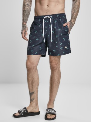 Мъжки плувни шорти Urban Classics Pattern?Swim Shorts island aop  Мъжки плувни шорти Urban Classics Pattern?Swim Shorts island aop