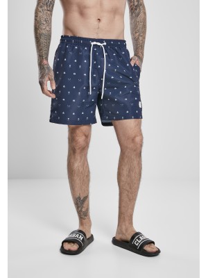 Мъжки плувни шорти Urban Classics Pattern?Swim Shorts skullandyacht aop 
