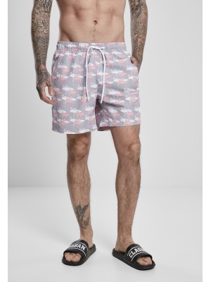 Мъжки плувни шорти Urban Classics Pattern?Swim Shorts flamingo aop X