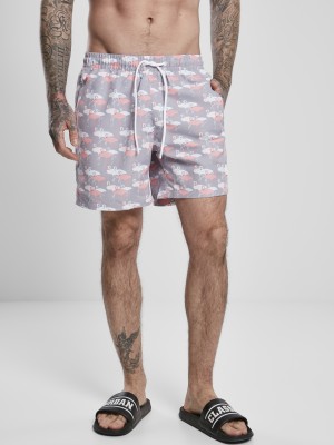 Мъжки плувни шорти Urban Classics Pattern?Swim Shorts flamingo aop X