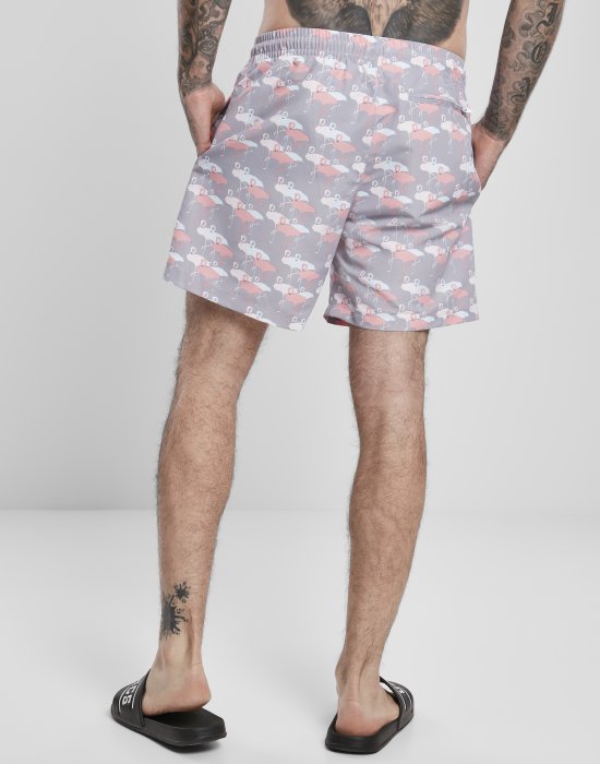 Мъжки плувни шорти Urban Classics Pattern?Swim Shorts flamingo aop X, Urban Classics, Къси панталони - Complex.bg