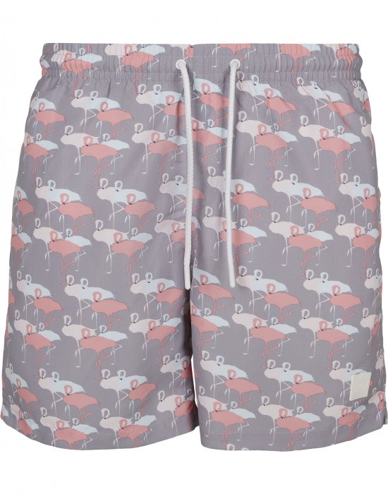 Мъжки плувни шорти Urban Classics Pattern?Swim Shorts flamingo aop X, Urban Classics, Къси панталони - Complex.bg