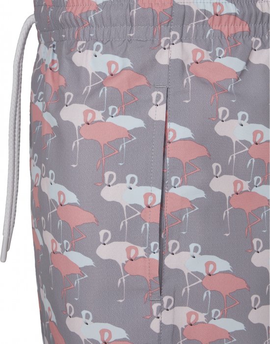 Мъжки плувни шорти Urban Classics Pattern?Swim Shorts flamingo aop X, Urban Classics, Къси панталони - Complex.bg