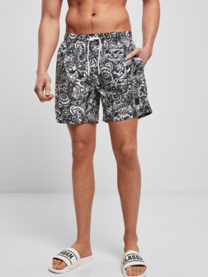 Мъжки плувни шорти Urban Classics Pattern?Swim Shorts tattoo aop  Мъжки плувни шорти Urban Classics Pattern?Swim Shorts tattoo aop