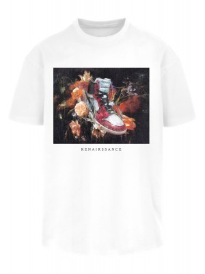 Мъжка тениска в бяло Mister Tee Renairssance Painting 