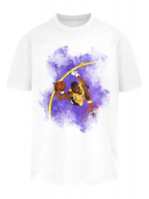 Мъжка тениска в бяло Mister Tee