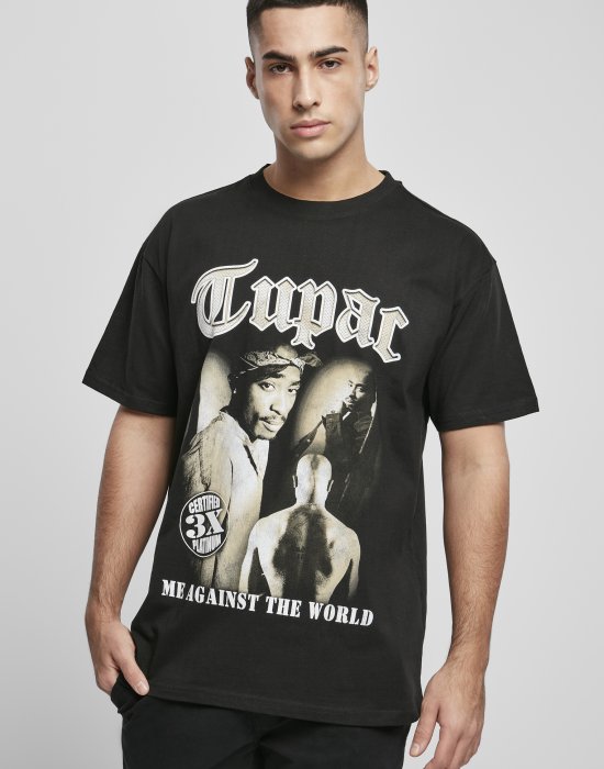 Мъжка тениска в черно Mister Tee Tupac MATW Sepia Oversize, Mister Tee, Тениски - Complex.bg
