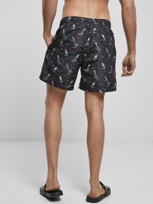 Мъжки плувни шорти Urban Classics Pattern?Swim Shorts surf aop  Мъжки плувни шорти Urban Classics Pattern?Swim Shorts surf aop