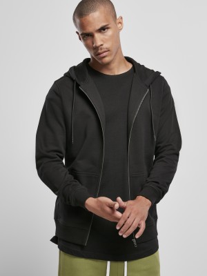 Мъжки суичър в черен цвят Urban Classics Basic Terry Zip Hoody  Мъжки суичър в черен цвят Urban Classics Basic Terry Zip Hoody