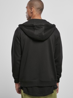Мъжки суичър в черен цвят Urban Classics Basic Terry Zip Hoody  Мъжки суичър в черен цвят Urban Classics Basic Terry Zip Hoody