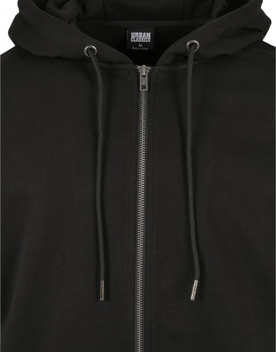 Купи Мъжки суичър в черен цвят Urban Classics Basic Terry Zip Hoody, Urban Classics, Суичъри с цип онлайн - Complex.bg Мъжки суичър в черен цвят Urban Classics Basic Terry Zip Hoody, Urban Classics, Суичъри с цип - Complex.bg