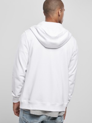 Мъжки суичър в бял цвят Urban Classics Basic Terry Zip Hoody  Мъжки суичър в бял цвят Urban Classics Basic Terry Zip Hoody