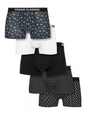 Комплект от пет чифта босерки ban.aop+brand.aop+cha+blk+wht 