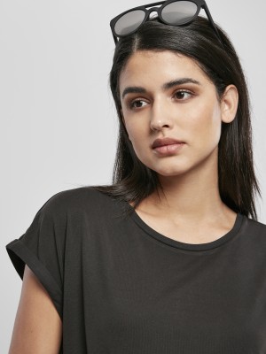 Дамска дълга тениска в черен цвят Urban Classics 