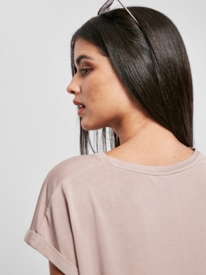 Дамска дълга тениска в цвят пепел от рози Urban Classics 