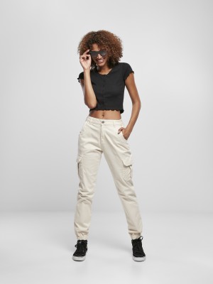 Дамска къса тениска в черен цвят Urban Classics 