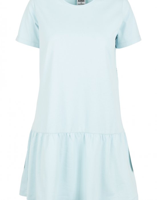 Дамска рокля в светлосин цвят Urban Classics Ladies Valance Tee Dress, Urban Classics, Рокли - Complex.bg