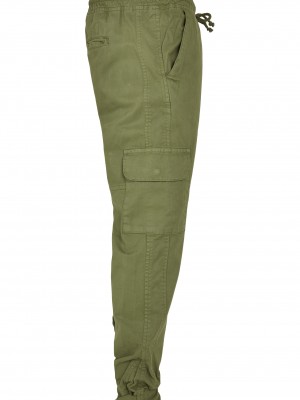 Мъжки панталон в масленозелен цвят Urban Classics Military Jogg