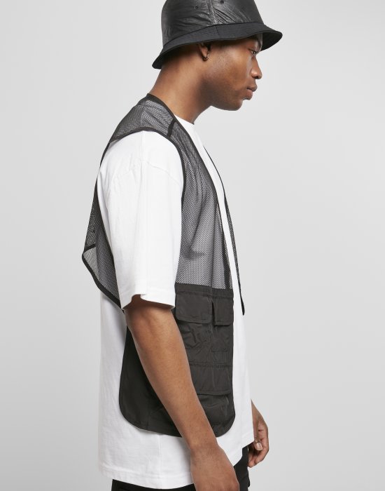 Мъжки елек в черен цвят Urban Classics Light Pocket Vest, Urban Classics, Якета - Complex.bg