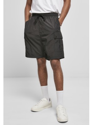 Мъжки къси панталони в черен цвят Urban Classics Nylon Cargo Shorts 